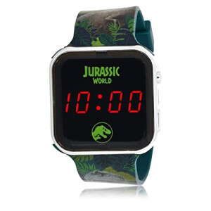 Montre Jurassic Park vert numérique LED homme/femme